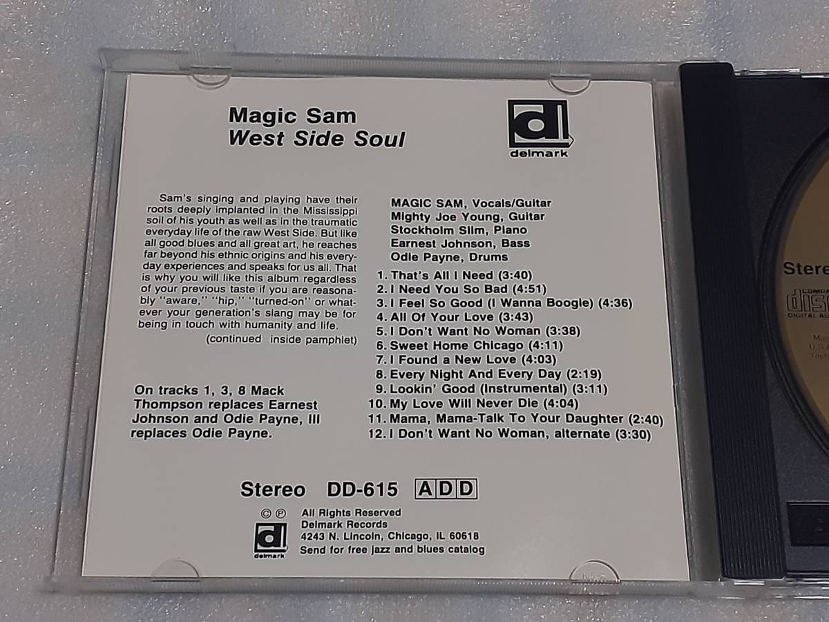 MAGIC SAM BLUES BAND/WEST SIDE SOUL 輸入盤CD CHICAGO BLUES _画像2