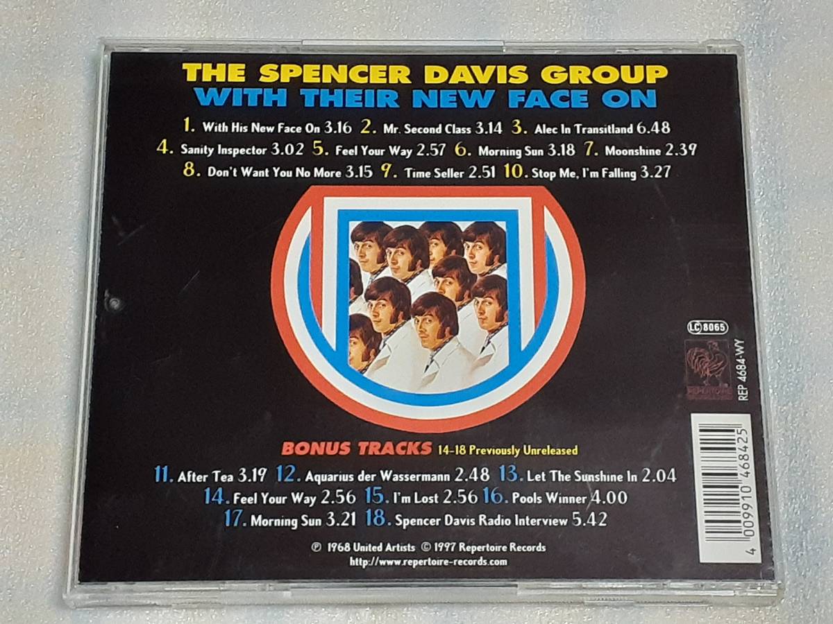 THE SPENCER DAVIS GROUP/WITH THEIR NEW FACE ON 輸入盤CD UK POP ROCK 68年作 +ボーナス SANITY INSPECTOR_画像4