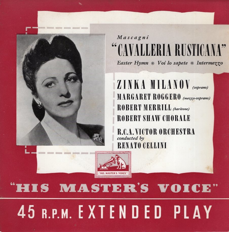 C00136726/EP/ジンカ・ミラノフ(S)「マスカーニ / Cavalleria Rusticana (7ER-5047)」_画像1