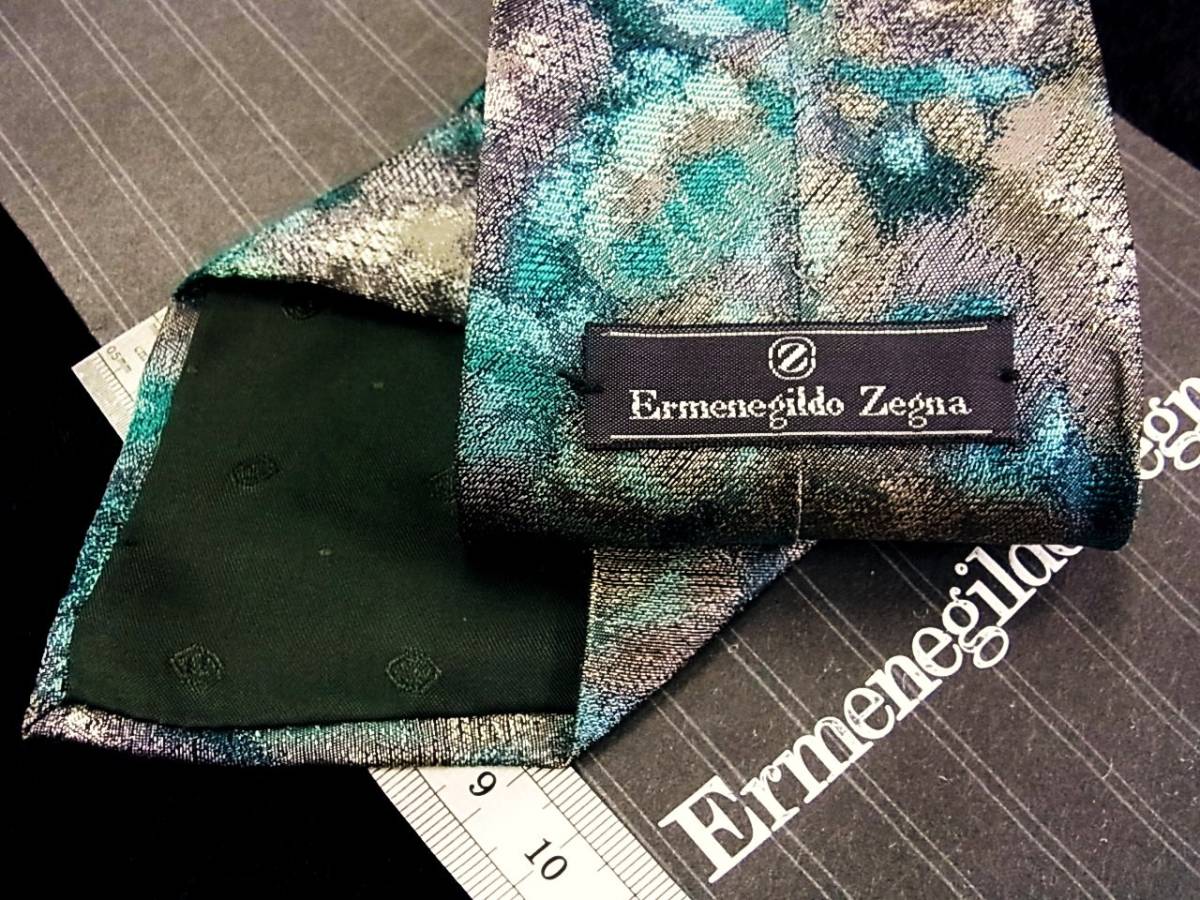 Ｙ■E0935Y●良品●【Ｚｅｇｎａ】ゼニア ネクタイ_画像3