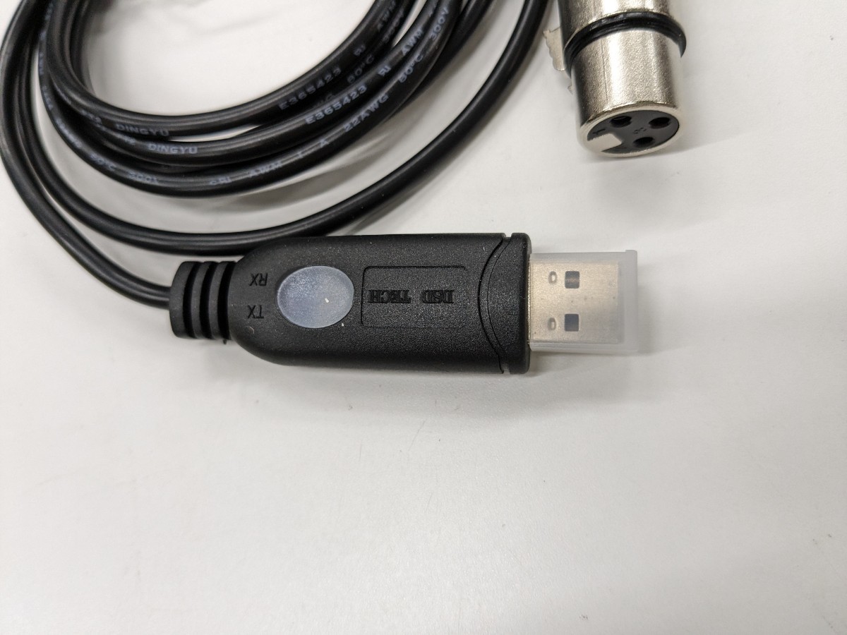 0512u2118　DSD TECH USB-DMX インターフェイス ケーブル (FTDI チップ付き) - 5.9 フィート 同梱不可_画像6