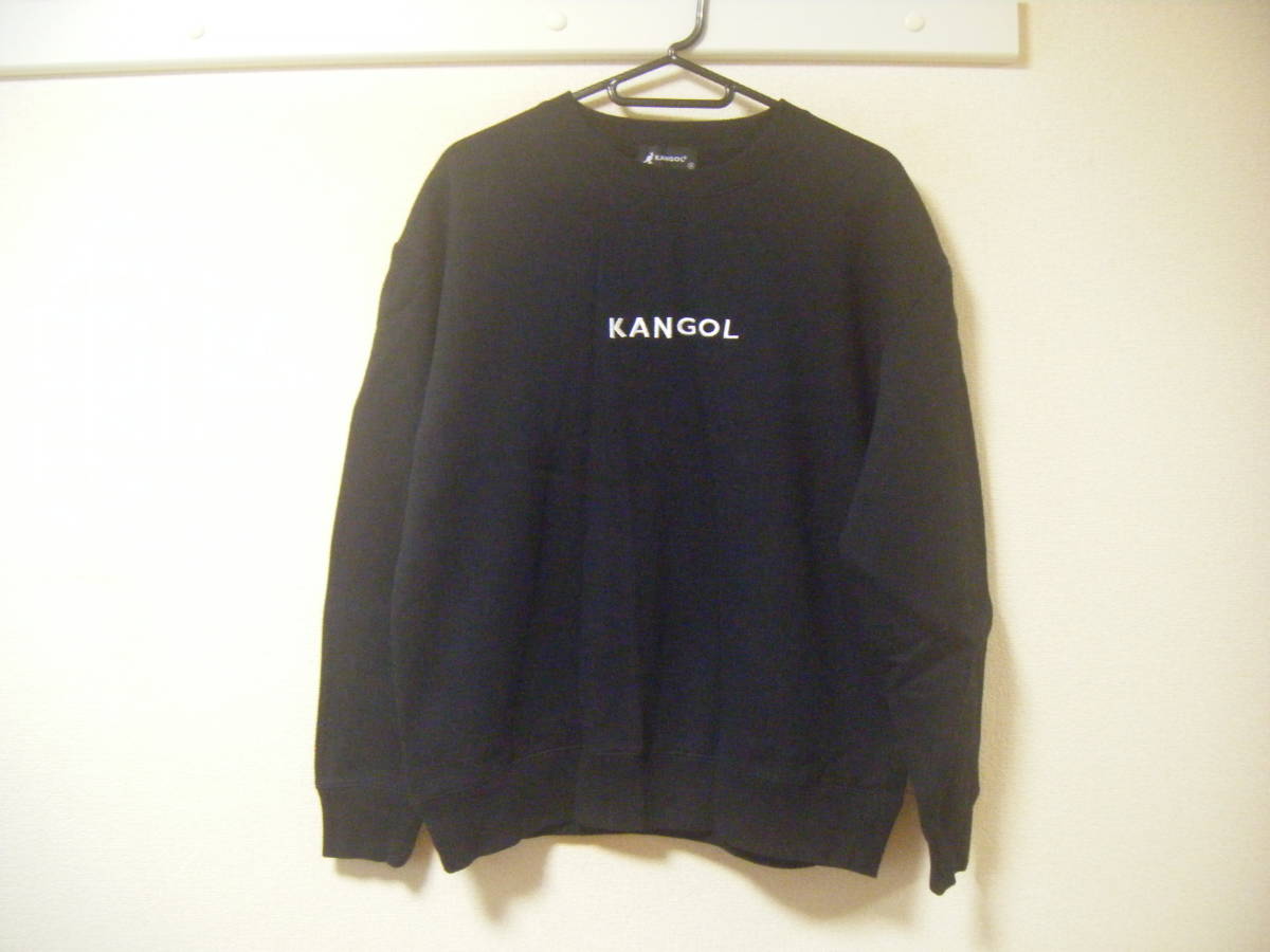 カンゴール KANGOL トレーナー 黒 ブラック Mサイズ_画像1