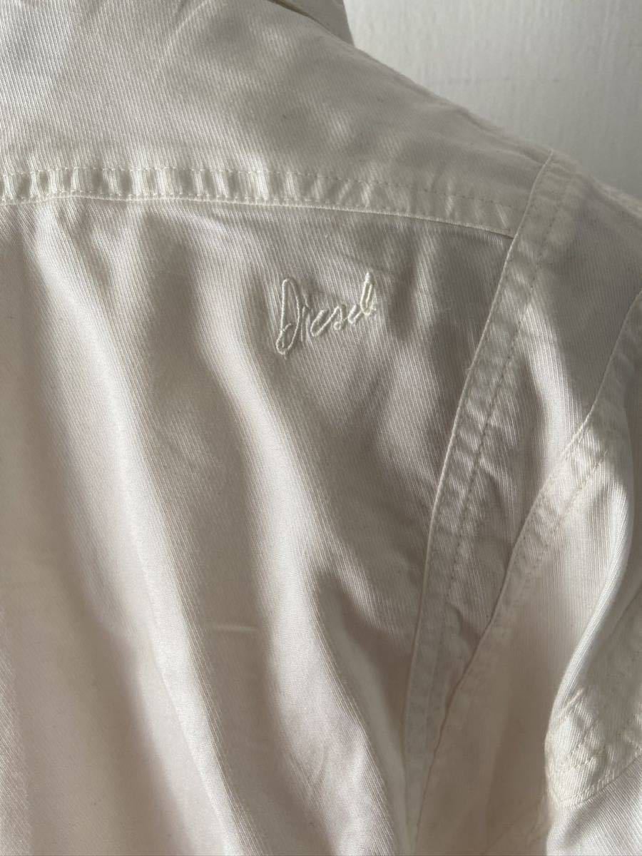  beautiful goods DIESEL diesel long sleeve shirt white XS