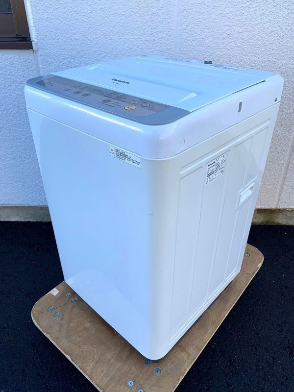 ◆FF27 パナソニック 全自動電気洗濯機 5.0kg洗い　動作品　Panasonic　NA-F50B10　17年製　ホワイト　★直接引き取り大歓迎！◆N_画像1
