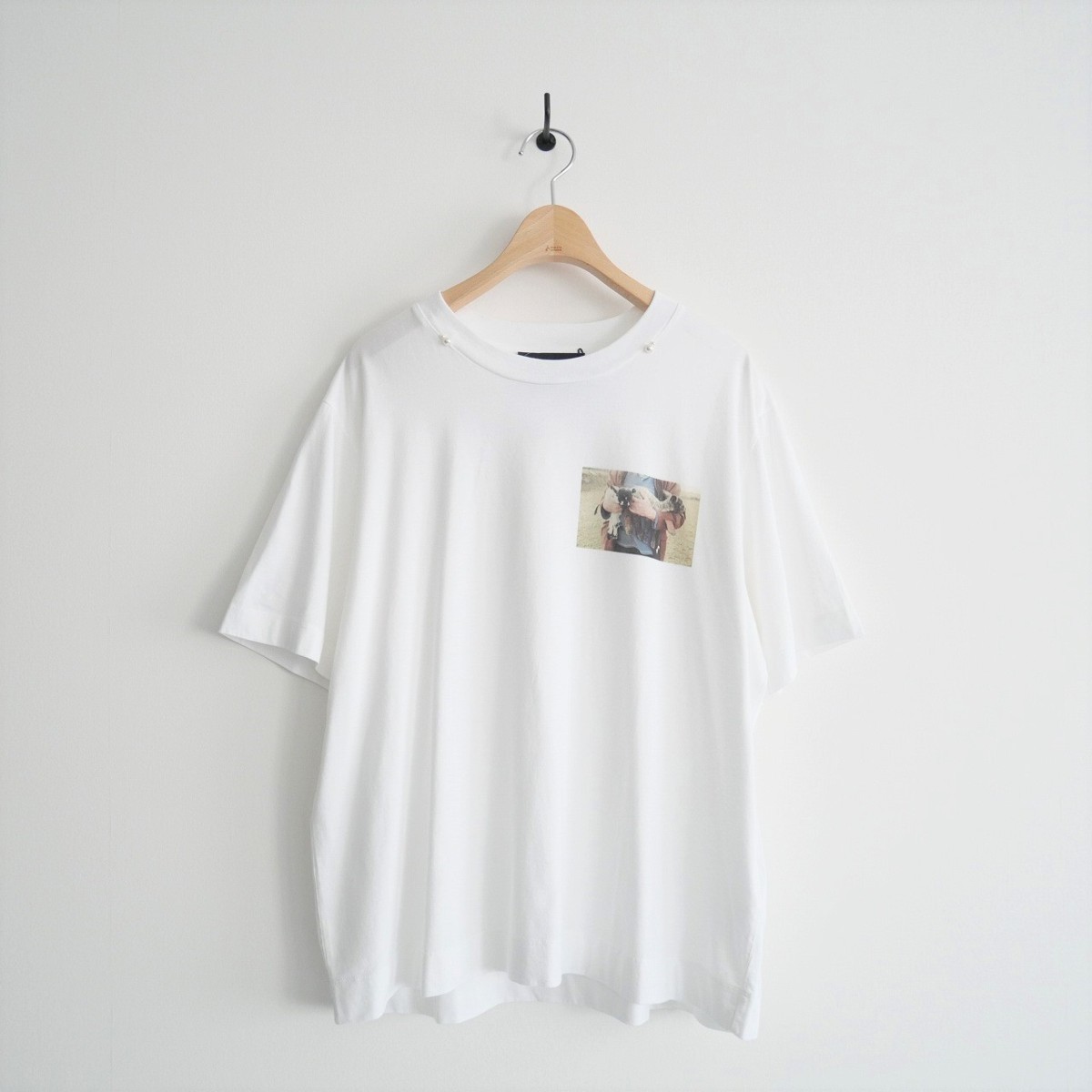 2021SS 未使用 / Simone Rocha シモーネ・ロシャ / LAMB PRINT BOY T-SHIRT Tシャツ L / 2111-0508