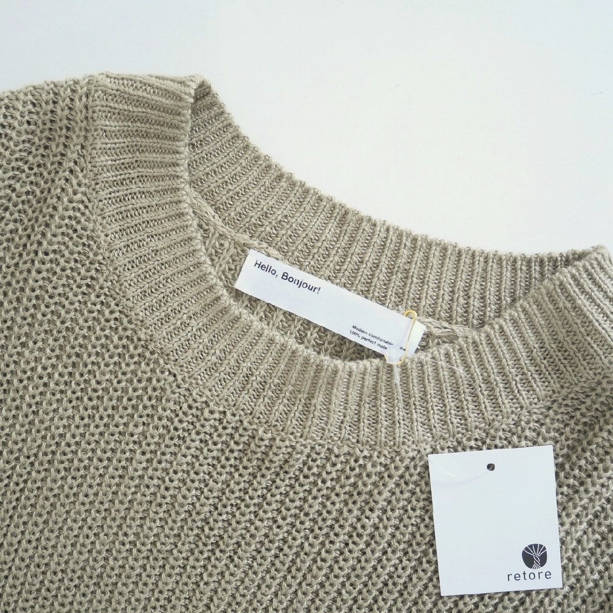 2022SS / L'Appartement アパルトモン / Linen Boys Knit リネンボーイズニット / 2208-0587_画像5