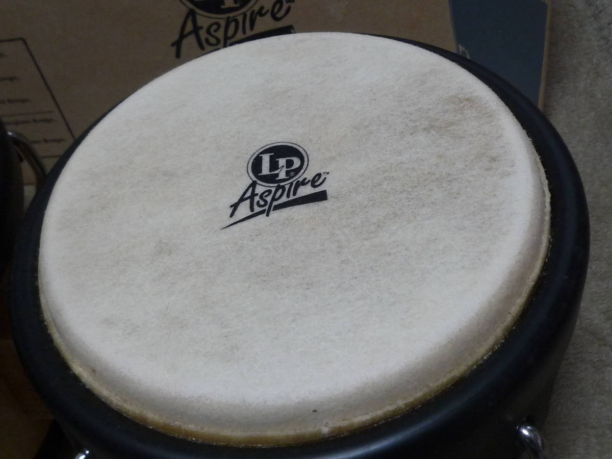 送料無料 状態良好 LP LPA-601AW ボンゴ Aspire Bongos Natural Wood 元箱,チューニング・キー付属_画像7