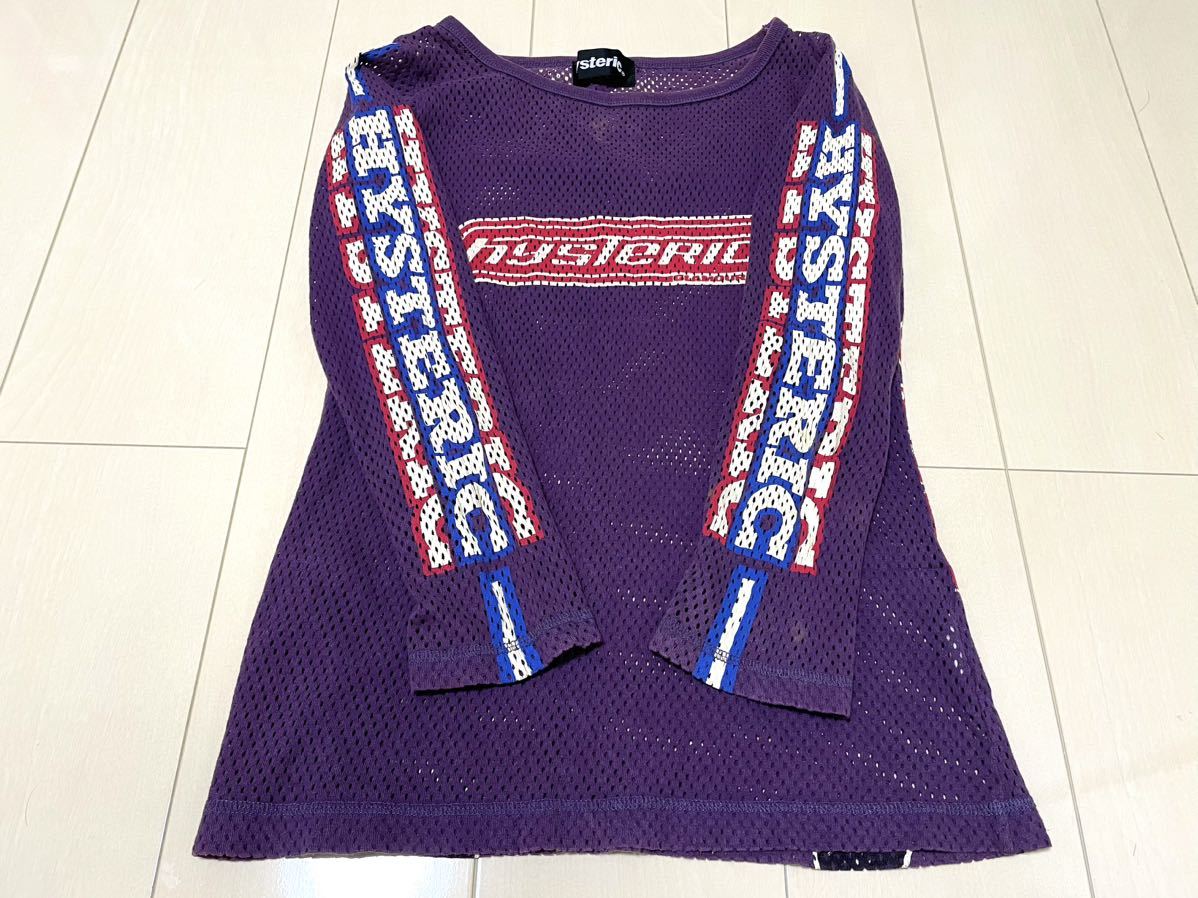 80s 90s レア 初期 HYSTERIC GLAMOUR ヒステリックグラマー ヴィクセンガール ヴィンテージ メッシュ　ロンＴ 希少 NO52987 _画像5