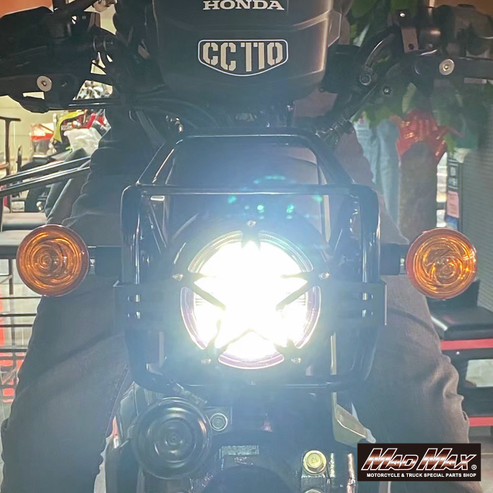 MADMAX Mr.Quick製 ホンダ CC50/CC110 クロスカブ スター ヘッドライトガード クリア (MR19-CC03-01) マッドマックス_画像5