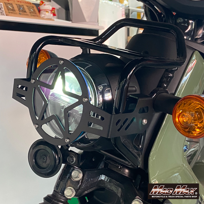 MADMAX Mr.Quick製 ホンダ CC50/CC110 クロスカブ スター ヘッドライトガード クリア (MR19-CC03-01) マッドマックス_画像3