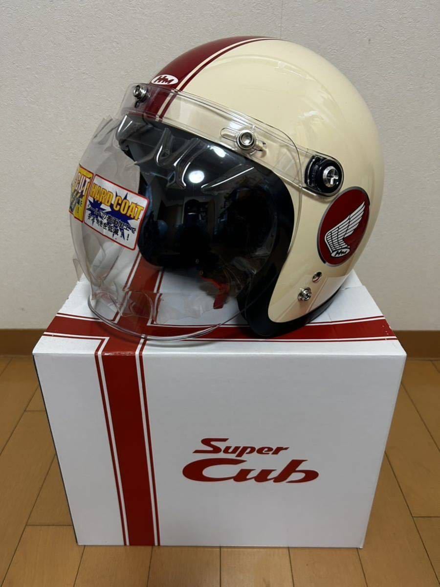 HONDA・ホンダ・スーパーカブ60周年記念限定ヘルメット　Lサイズ　未使用長期保管品　袋・箱あり_画像1