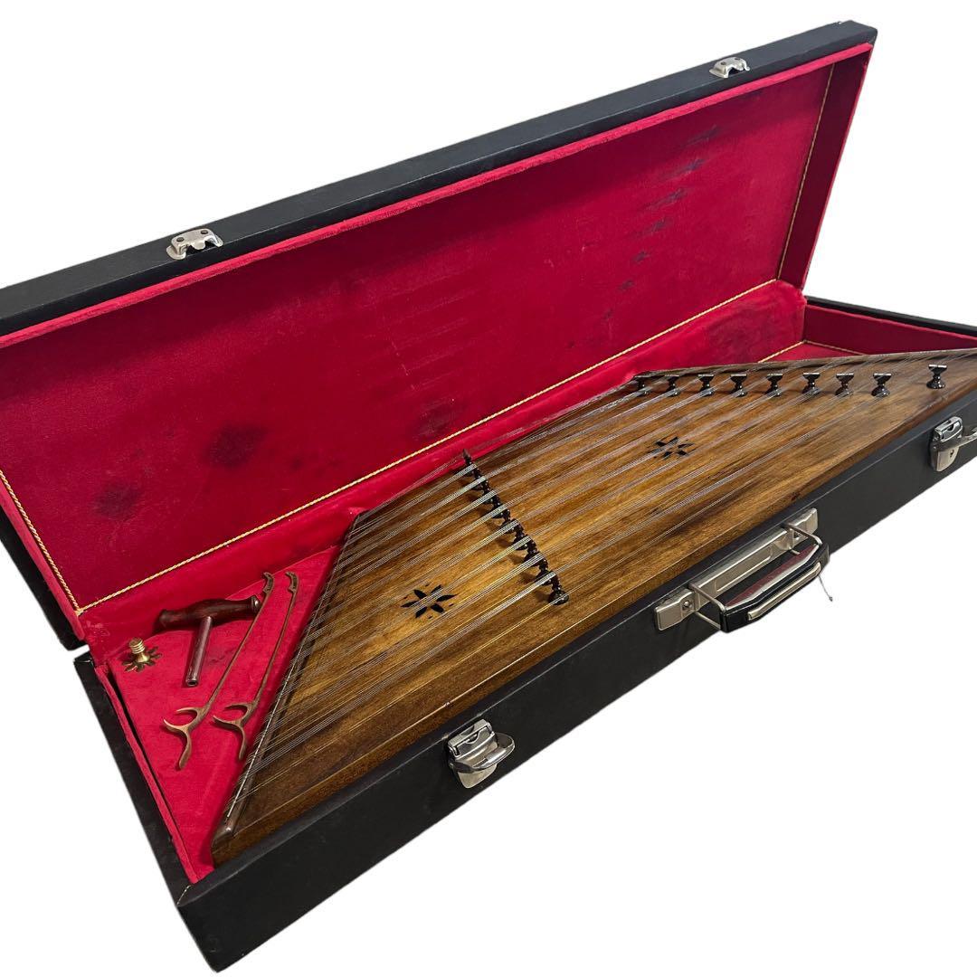 サントゥール ハンマーダルシマー ツィンバロム ツィンバール ハックブレット サントゥール ケース付き 民族楽器  打弦楽器の画像3