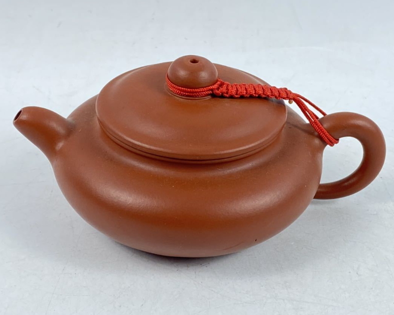 新品】 時代物茶道具在銘茶器茶壺紫砂壺急須紫泥在銘落款張紅華中国