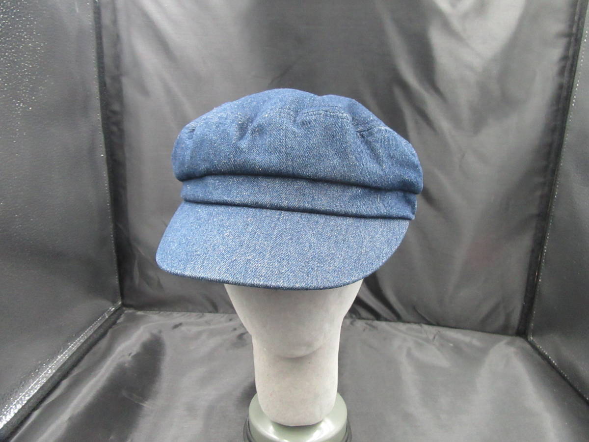 ジーンズ生地　　キャスケット調帽子　CECIL McBEE　コットン１００％　サイズ：フリー　中古良品_画像3