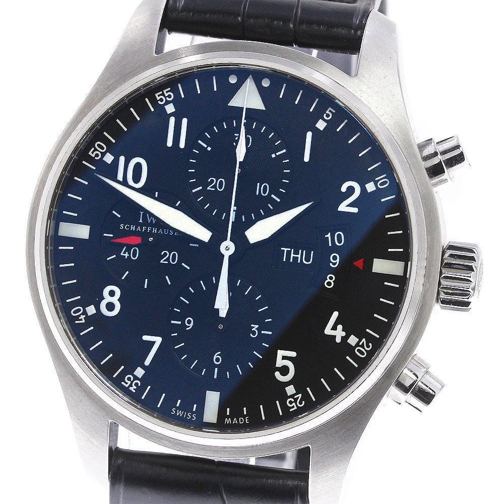 IWC IWC SCHAFFHAUSEN IW377701 パイロットウォッチ クロノグラフ デイデイト 自動巻き メンズ _746752_画像1