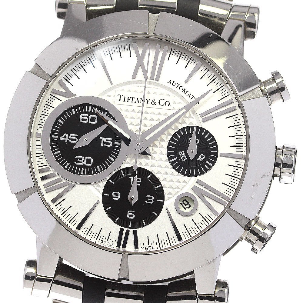  Tiffany TIFFANY&Co. Z1000.82.12A21A00A Atlas jento chronograph Date self-winding watch men's _785618