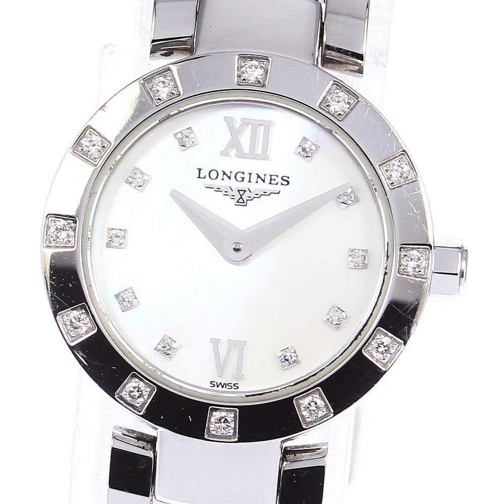 ロンジン LONGINES L5.174.0 ドルチェビータ ダイヤベゼル 10P クォーツ レディース _785768