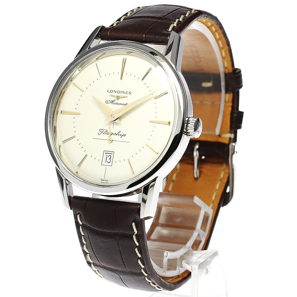 ロンジン LONGINES L4.795.4 フラッグシップ ヘリテージ デイト 自動巻き メンズ 良品 _764459_画像2