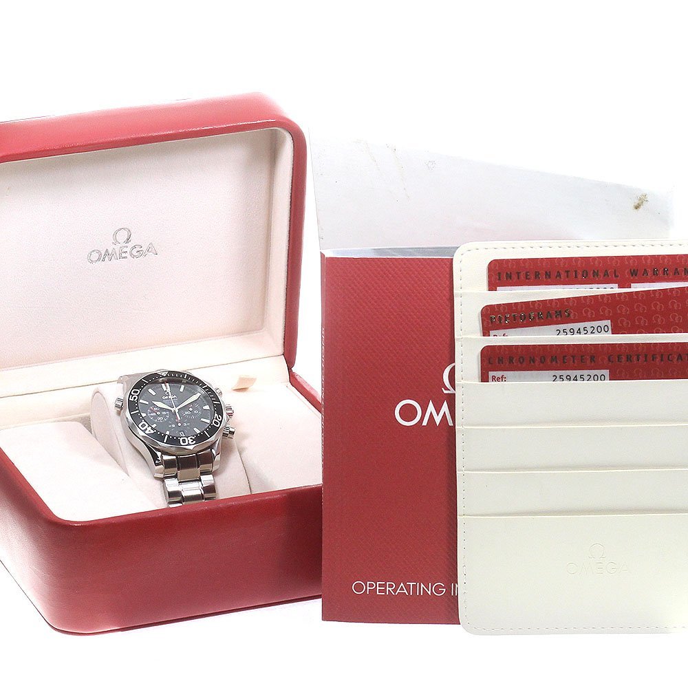 オメガ OMEGA 2594.52 シーマスター300 クロノグラフ デイト