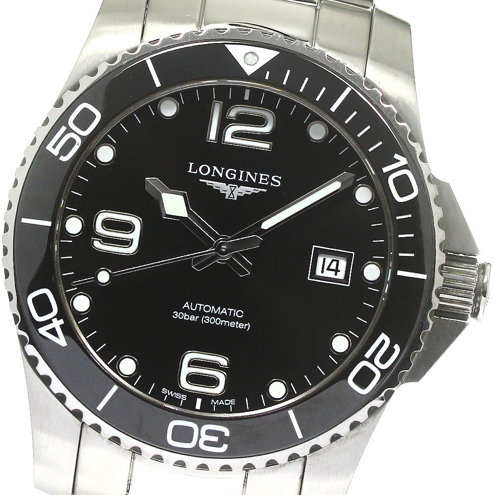 ロンジン LONGINES L3.781.4 ハイドロコンクエスト デイト 自動巻き メンズ 美品 保証書付き_785021