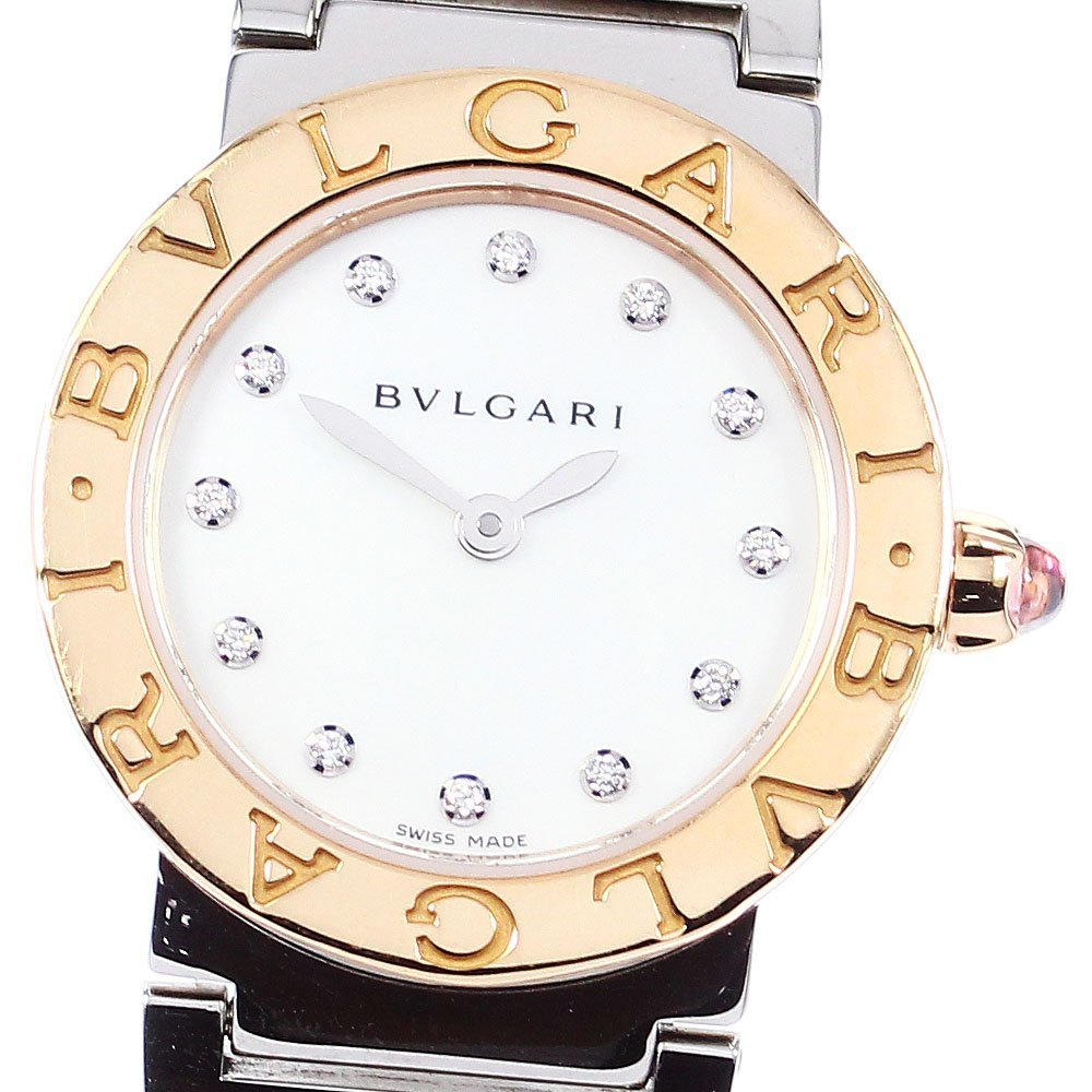 ブルガリ BVLGARI BBLP26SG ブルガリブルガリ 12Pダイヤ クォーツ レディース _791603_画像1