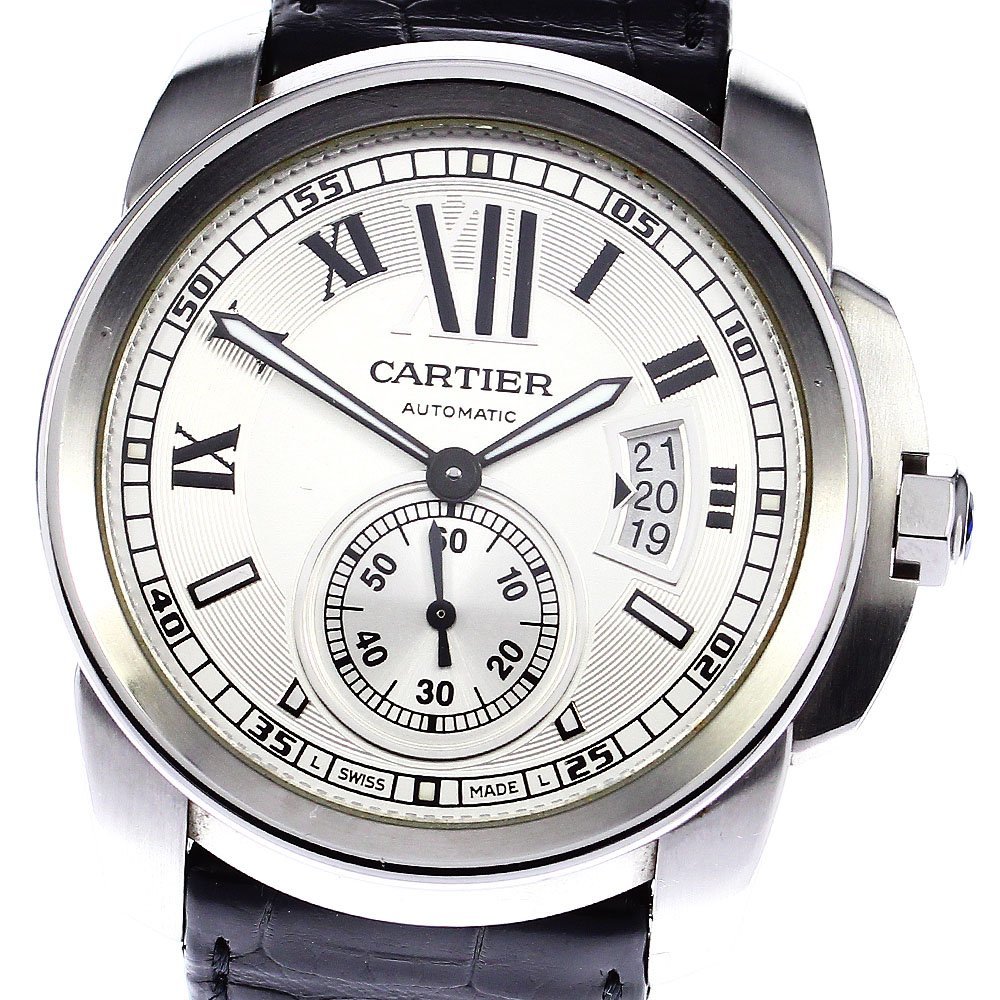 カルティエ CARTIER W7100013 カリブルドゥカルティエ スモールセコンド 自動巻き メンズ _793632_画像1