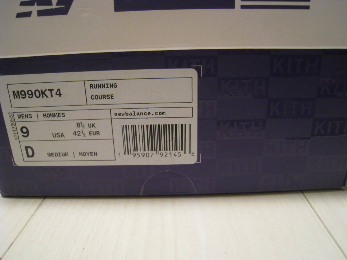 Kith New Balance M990KT4 27cm _画像7