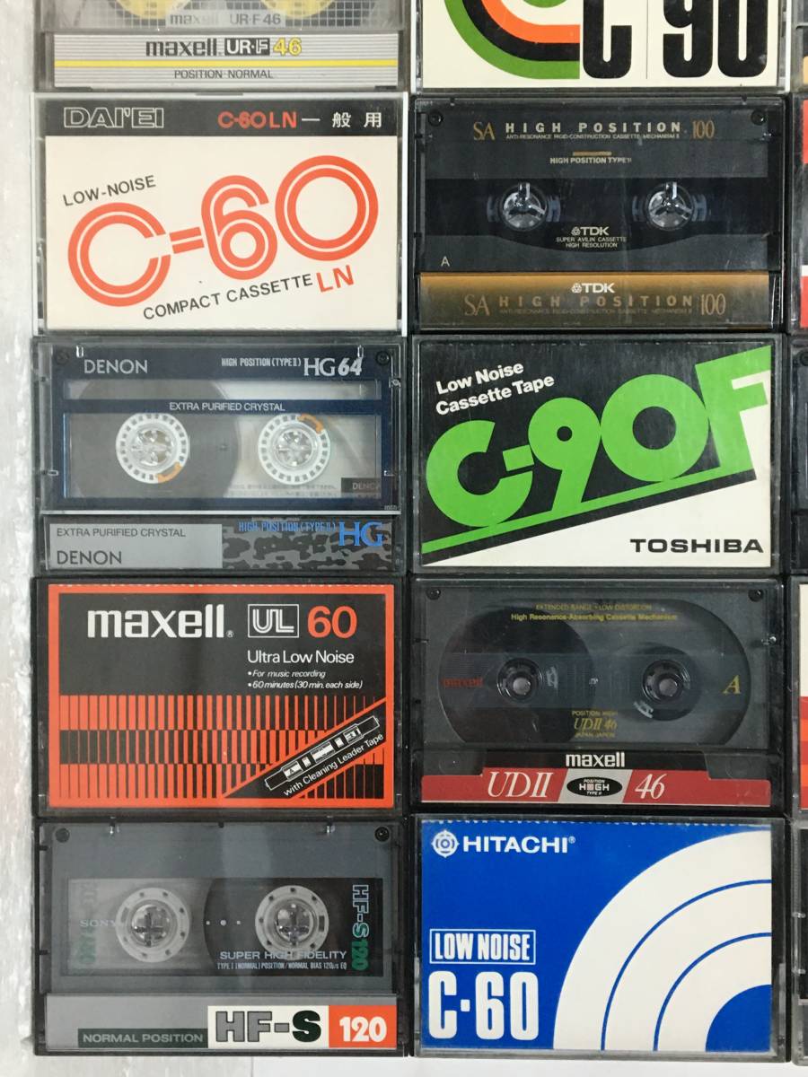 ★☆Z940 中古 カセットテープ 大量 まとめ 800本 セット SONY TDK maxell DENON Scotch BASF TOSHIBA HITACHI Technics DAIEI That's 他_画像6