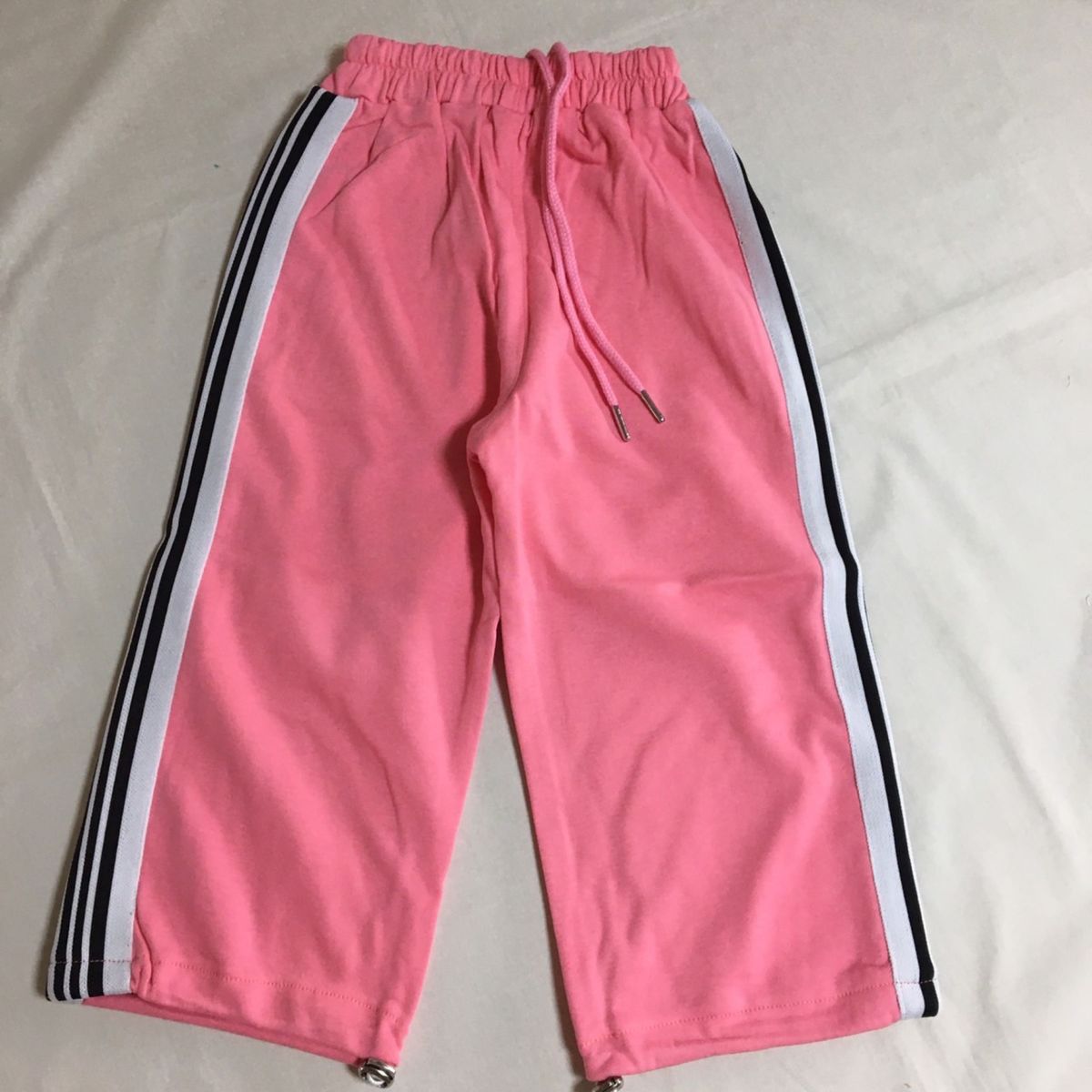 キッズパンツ 100 女の子　ピンク　スウェット　パンツ　ズボン　ワイドパンツ パンツ イージーパンツ ボトムス