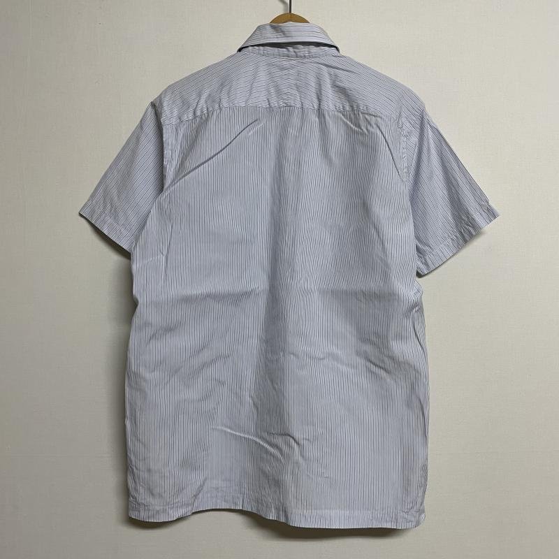 バーバリーロンドン Burberry London ストライプ 半袖 スクエアカット ワイシャツ BBW65-848-25 シャツ、ブラウス シャツ、ブラウス M_画像3