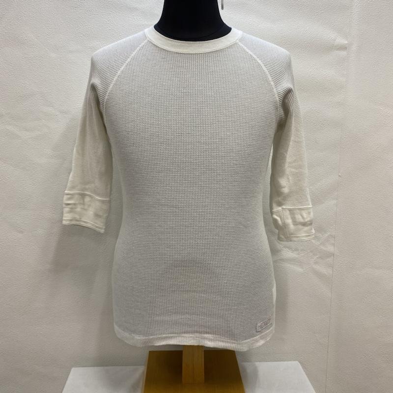 デラックス DELUXE CLOTHING / サーマルカットソー / ワッフル / カシミヤ混コットン / 日本製 / WHT / S Tシャツ Tシャツ S_画像1