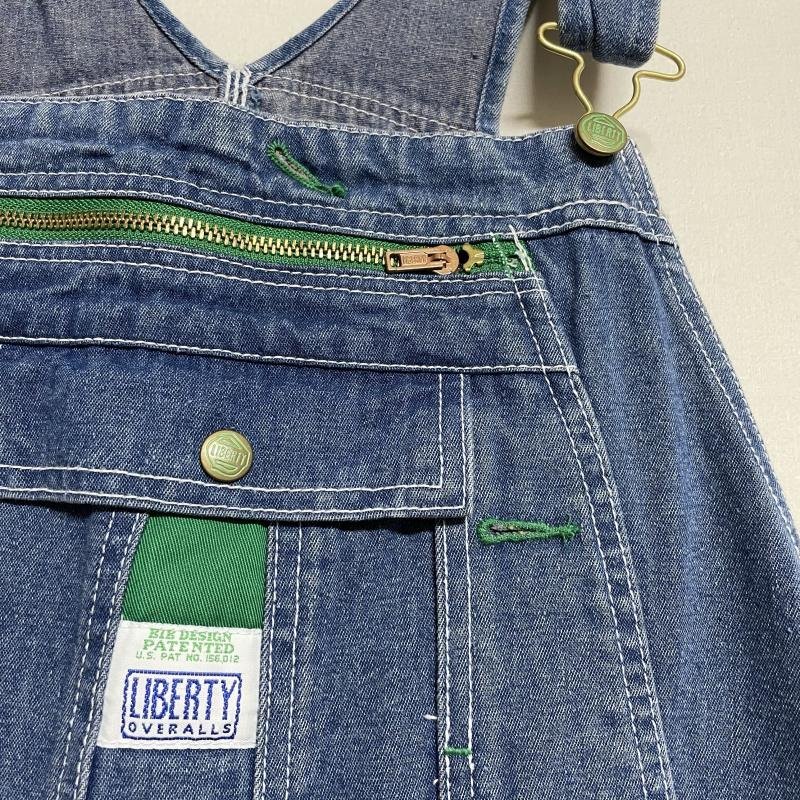 ＵＳフルギ LIBERTY / リバティ BIB DESIGN PATENTED ペインター デニムオーバーオール TOV14006SW 40 青 / ブルー ワンポイント