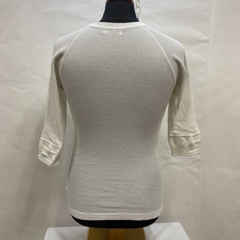 デラックス DELUXE CLOTHING / サーマルカットソー / ワッフル / カシミヤ混コットン / 日本製 / WHT / S Tシャツ Tシャツ S_画像4