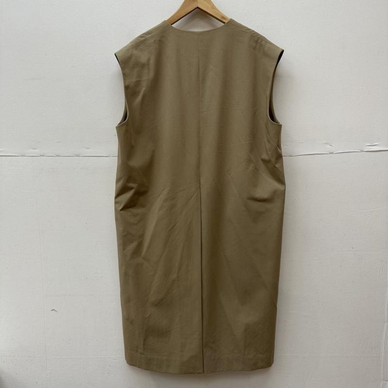 ゼロエイトサーカス 20ss High count gabardine sleeveless coat ノースリーブ コート コート コート 1 ベージュ / ベージュ_画像2