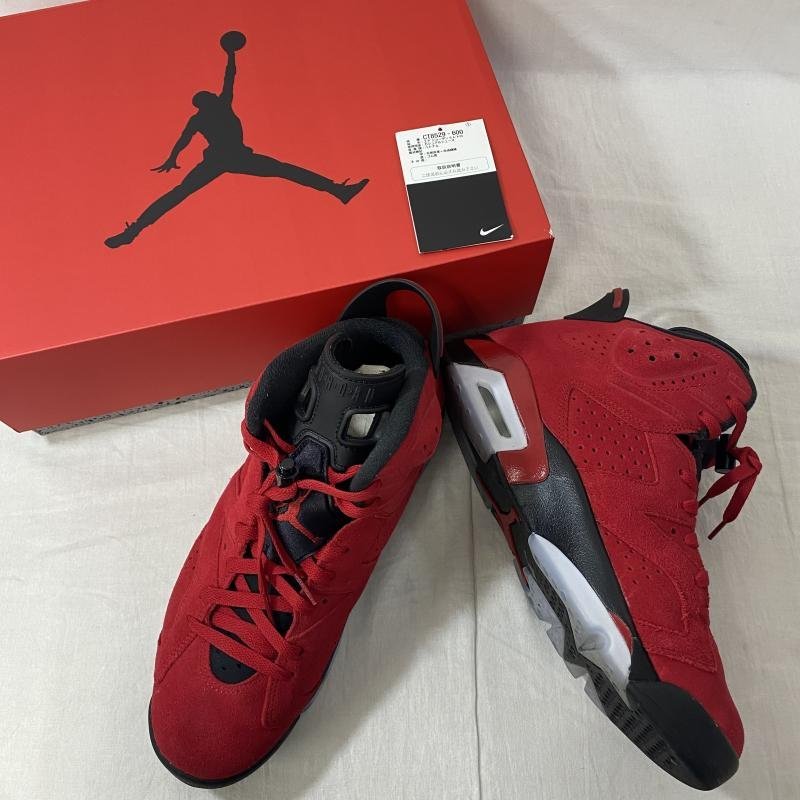 ナイキ CT8529-600/Air Jordan 6 Retro/Toro Bravo/トロブラボー/US 9/27cm スニーカー US：10 赤 / レッド X 黒 / ブラック_画像1