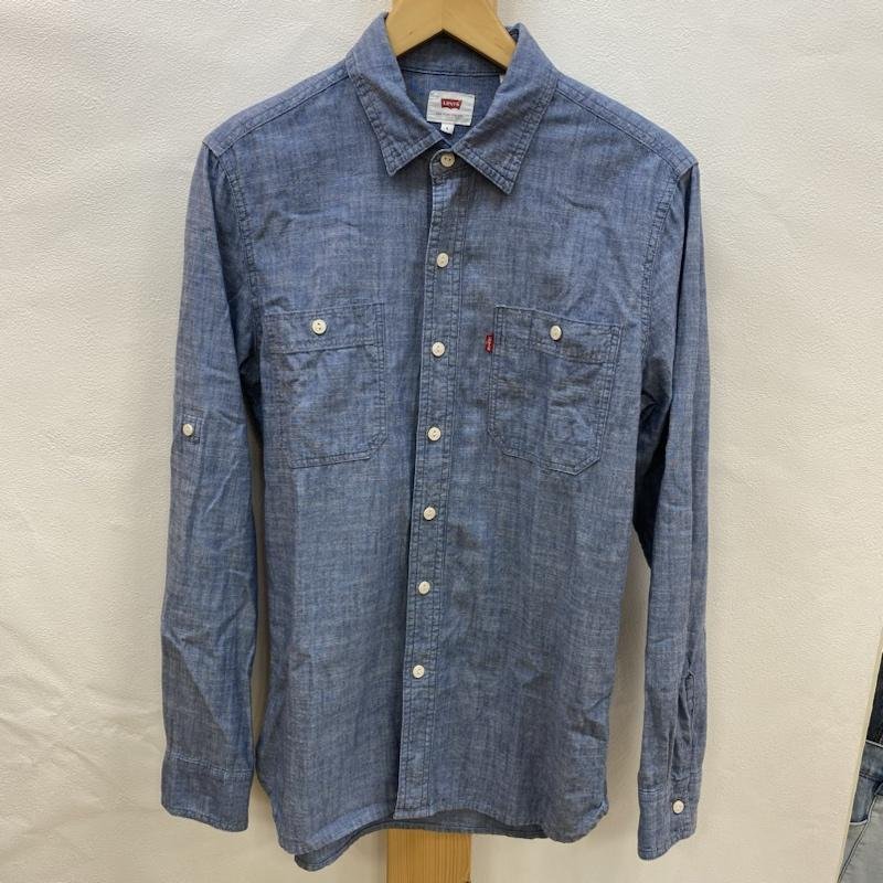 リーバイス Levi's / ロングスリーブデニムシャツ / シャンブレー / S シャツ、ブラウス シャツ、ブラウス S 水色 / ライトブルー 無地_画像1