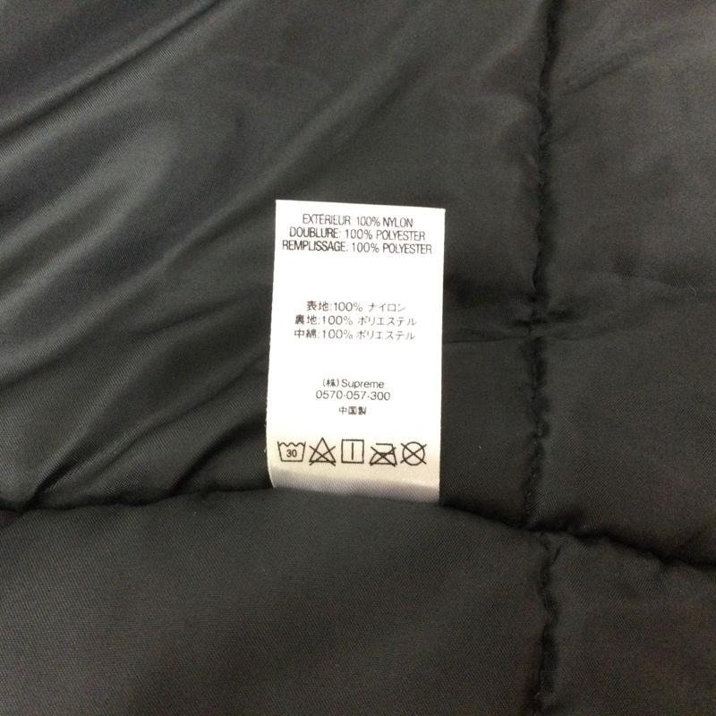 シュプリーム 18AW Sleeve logo Sideline Parka 両袖ロゴワッペン ベンチコート フード脱着式 609 S 黒 / ブラック ロゴ、文字_画像10