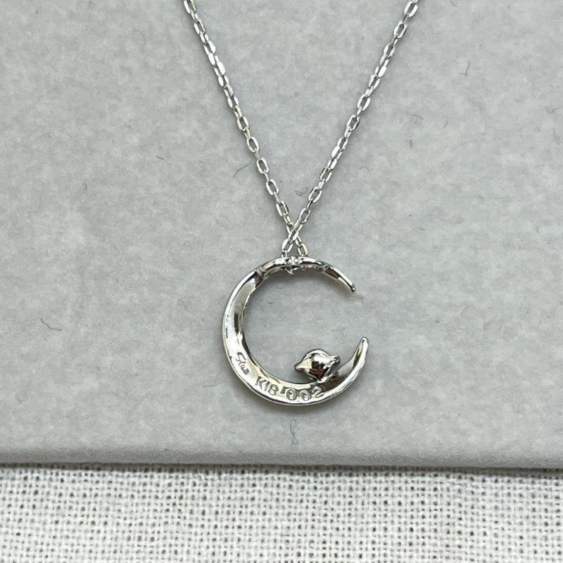 スタージュエリー DIA MOON LIGHT N(S) 2ZN1441 K18ホワイト 0.02ダイアモンド ムーントップ ネックレス アクセサリー アクセサリー -_画像3