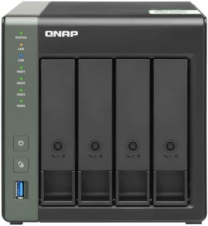 QNAP キューナップ TS-431KX 10GbE SFP+ポート搭載 クアッドコア1.7GHz CPU 2GB 合計24TB WD Blue 6TB×４合計２４TB 6TB4台 WD Blue
