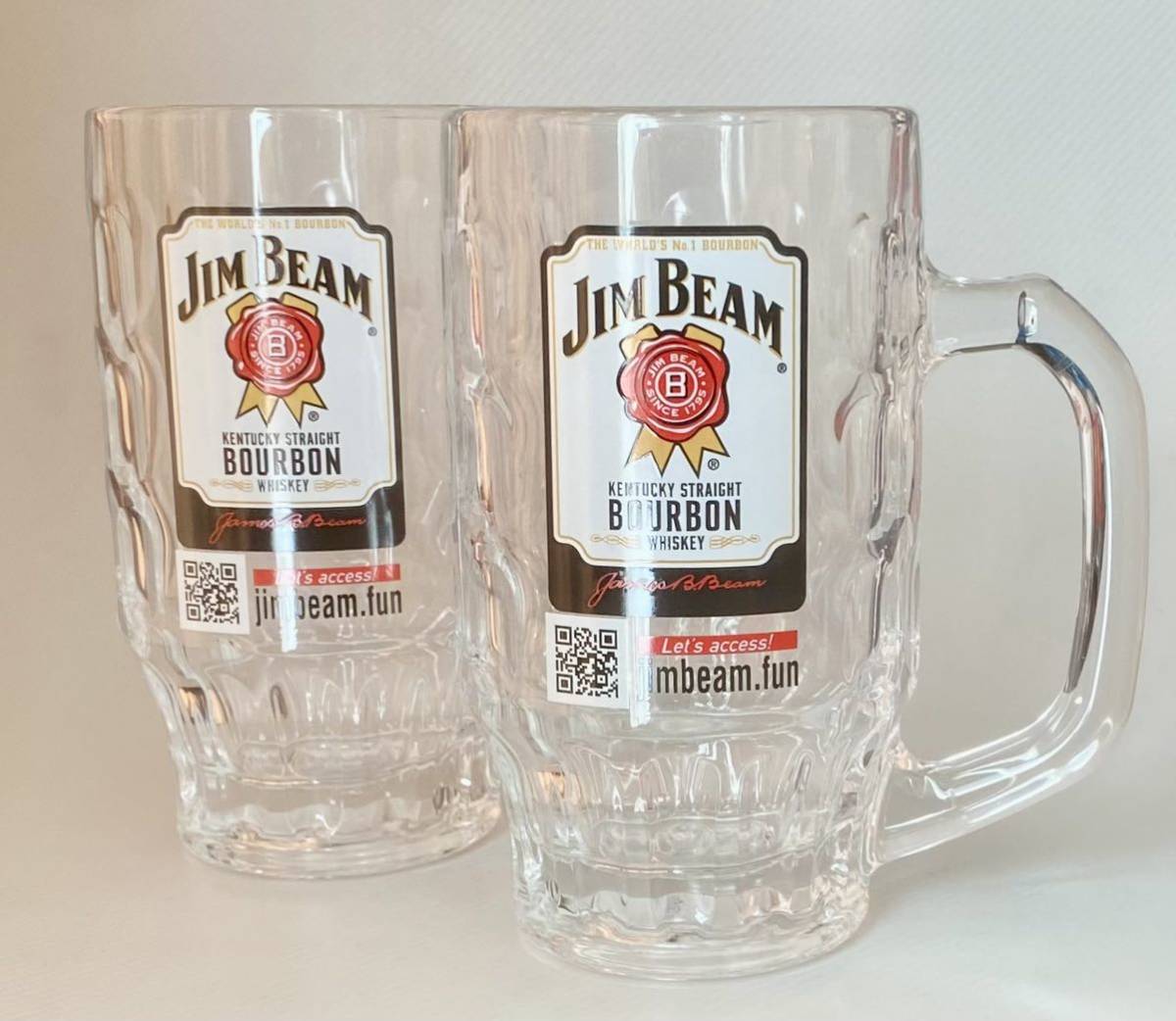 JIM BEAMジムビーム バーボンウイスキー メガジョッキ 700ml 2客　保存品未使用品　ホワイトラベル SUNTORY_画像7