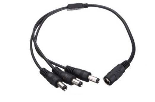 3 ответвление DC электрический кабель наружный диаметр 5.5mm× внутренний диаметр 2.1mm стоимость доставки 120 иен (DC штекер 3 разделение LED лента камера системы безопасности AC адаптор код )