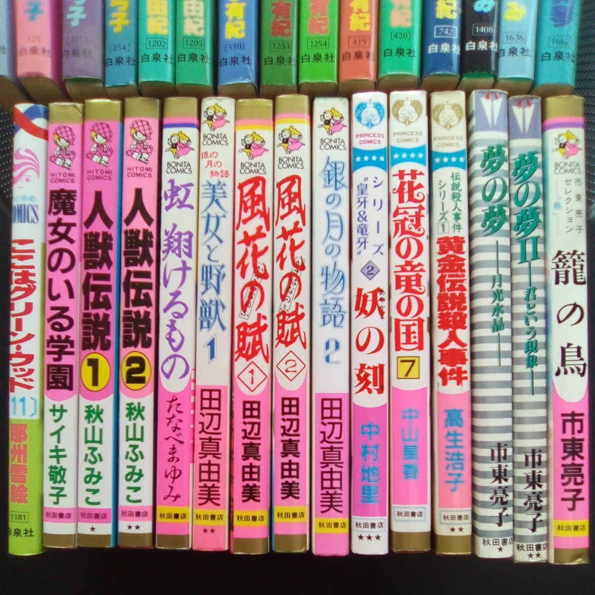 少女漫画30冊 白泉社 秋田書店 大島弓子 なかじ有紀 牧あけみ 田辺真由美 中山星香 市東亮子 秋山ふみこ 山口美由紀 他多数 【a757】_画像3