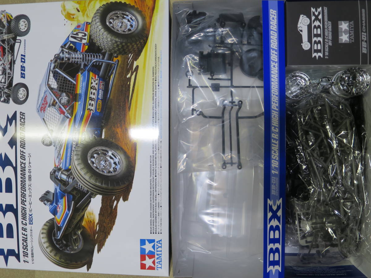 新品未使用未組立 タミヤRCバギー ＢＢＸ組立キット　1/10RC BBX （BB-01シャーシ） 58719_画像1