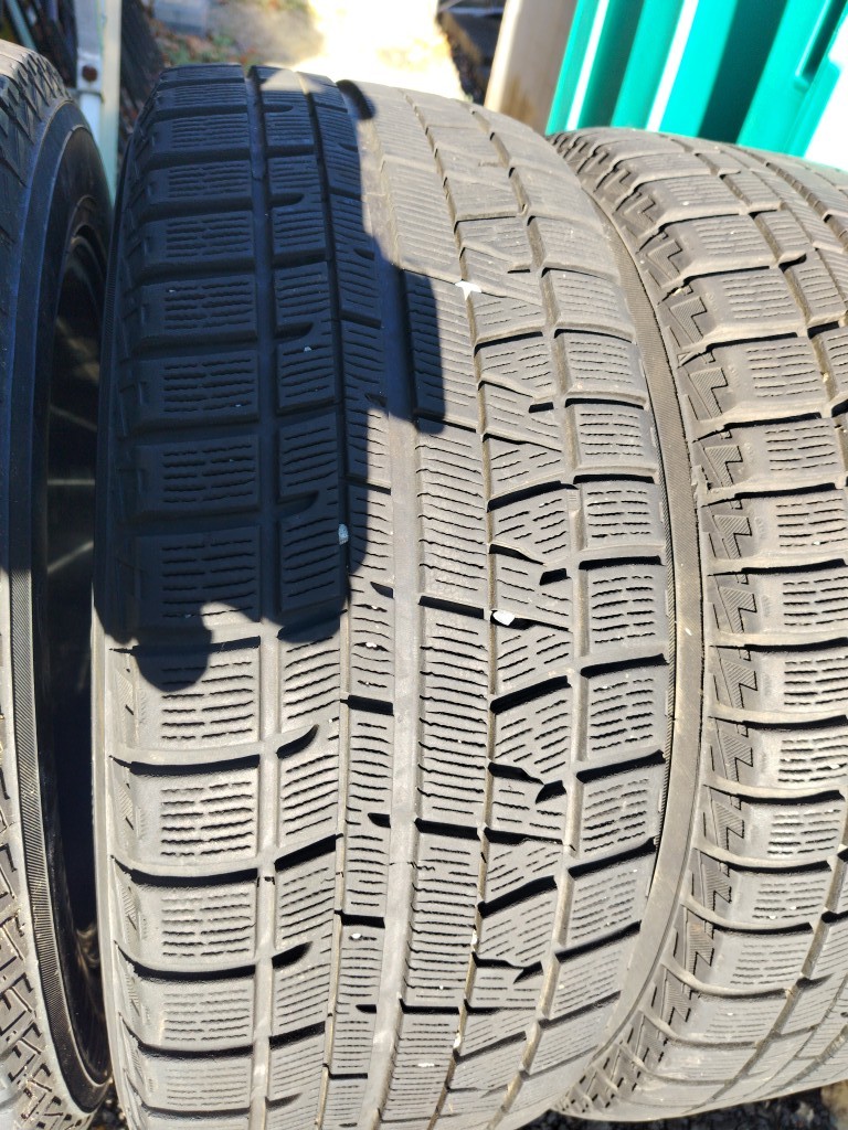 スタッドレスタイヤホイール4本セット　ブラポリ17インチ７J+53　５H114.3　スタッドレスタイヤiG50PLUS 215/55R17　8.5部山位　屋根下保管_画像8