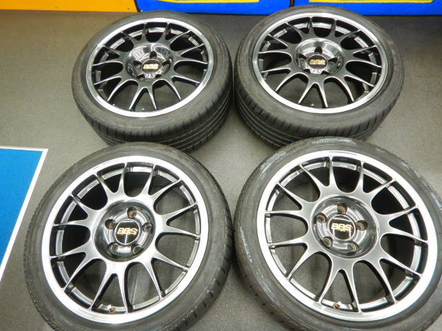 BMW　１シリーズ（E87,F20）２シリーズ（F22,F23)等　特注？BBS RE　RE031　DB/SLD　8J-18+47　5-120　T005　225/40-18　１０分山。