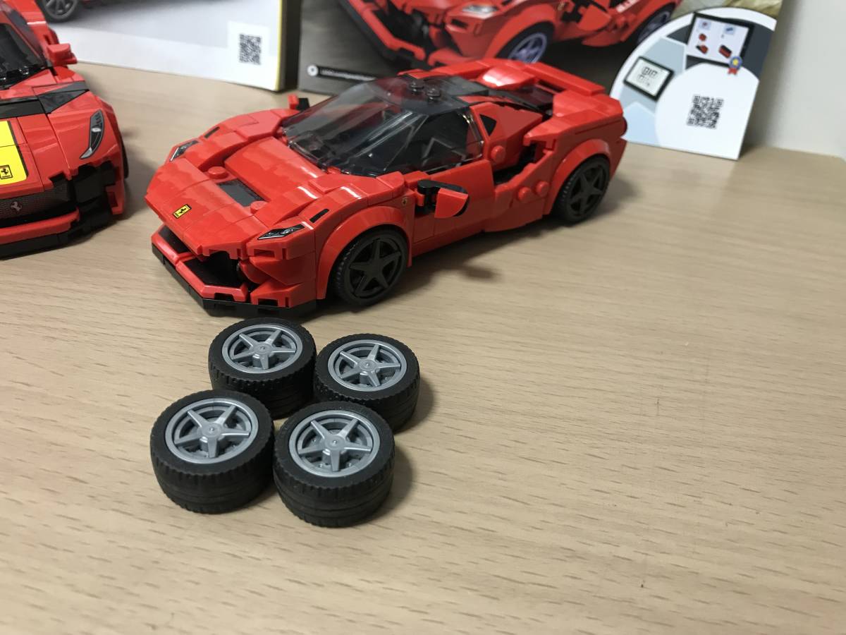 中古 レゴ LEGO スピードチャンピオン フェラーリ 812 Competizione 76914 フェラーリ F8 トリビュート 76895 2台セット オマケ付き_画像3