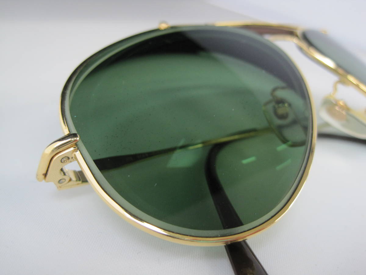 ●〇Ray・Ban TRADITIONALS BAUSCH&LOMB BRONX 58□14 サングラス レイバン BL RAY-BAN-LIC 度入り ゴールド_画像3