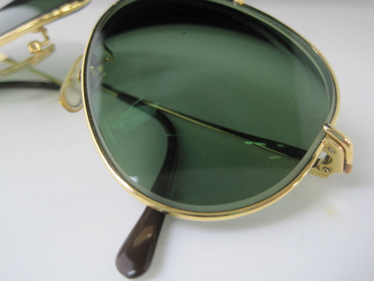 ●〇Ray・Ban TRADITIONALS BAUSCH&LOMB BRONX 58□14 サングラス レイバン BL RAY-BAN-LIC 度入り ゴールド_画像4