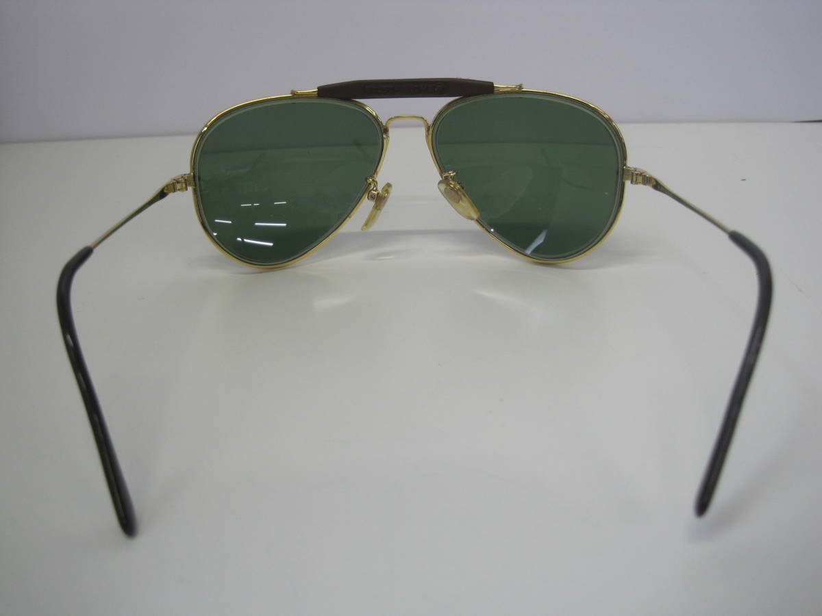 ●〇Ray・Ban TRADITIONALS BAUSCH&LOMB BRONX 58□14 サングラス レイバン BL RAY-BAN-LIC 度入り ゴールド_画像9