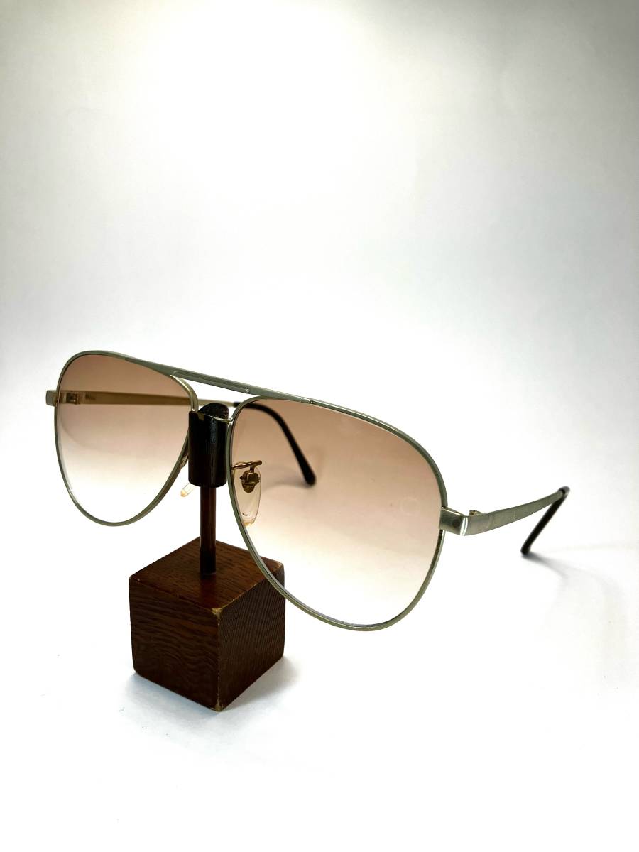 昭和時代サングラス ジャンク品【 ツーブリッジ オート】金色 昭和時代サングラス ジャンク品【 ツーブリッジ オート】金色